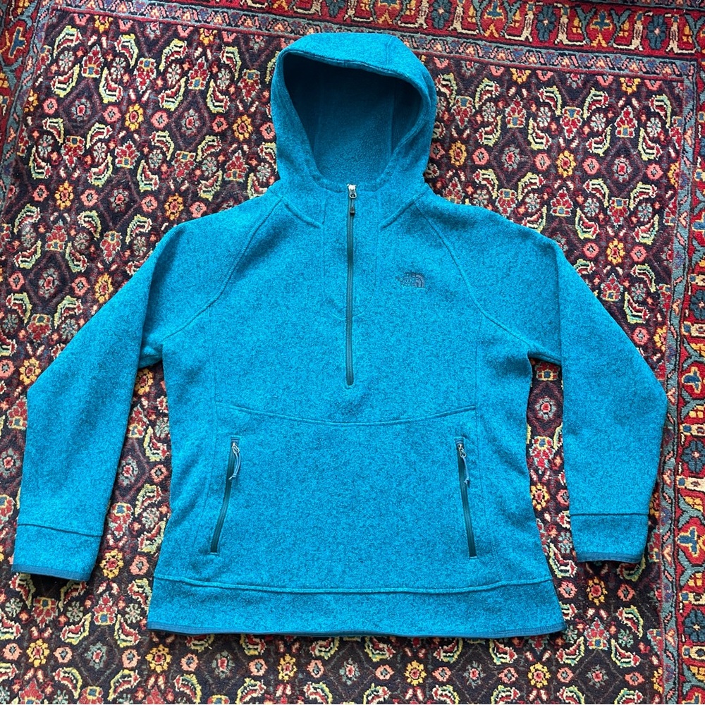 North Face Hooded Knit Fleece -Size XLarge